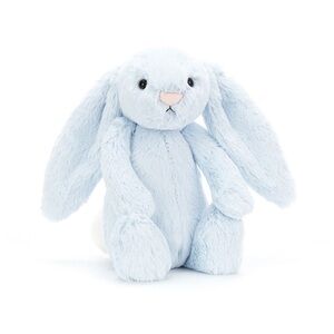 Jellycat Bashful Blue Bunny Medium! NWT and RARE! W/ official dustbag!
